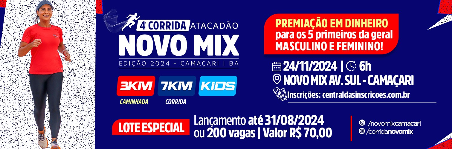 4ª Corrida Atacadão Novo Mix Camaçari 2024