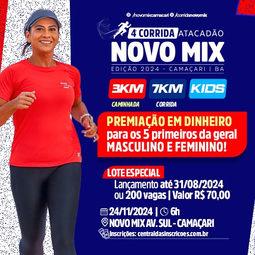 4ª Corrida Atacadão Novo Mix Camaçari 2024